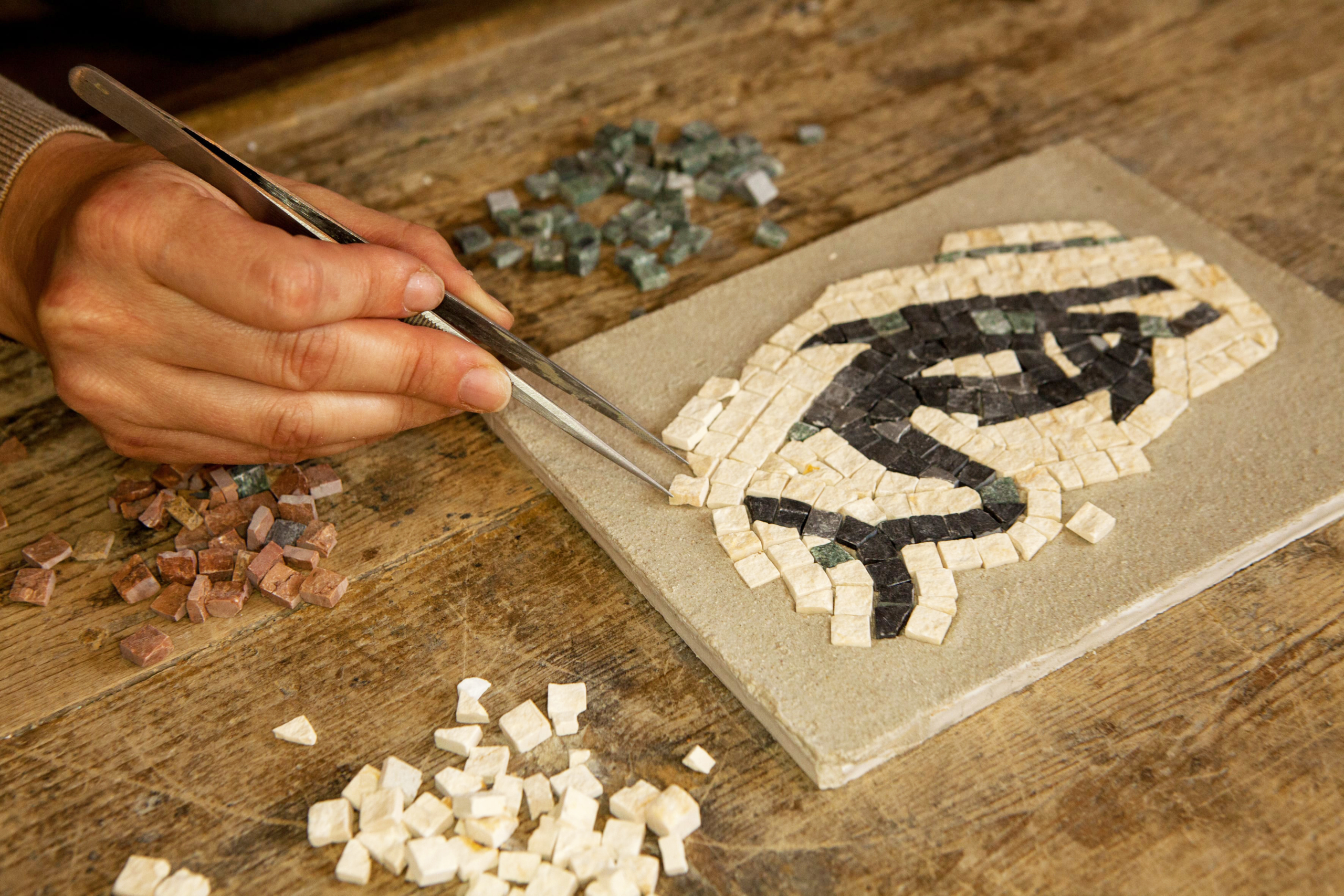 roman mosaic workshop